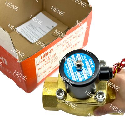 US-50 UNID Pneumatisches Magnetventil Messing 2" ORIFICE 50 mm 2 Zoll -5°C ~ 185°C