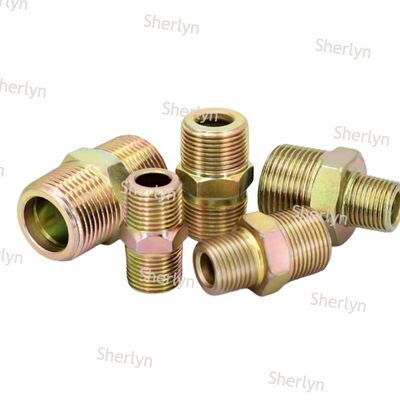 Hydraulische Draht Hochdruck Übergangsverbindung Stahl Flachmund 3 Punkte