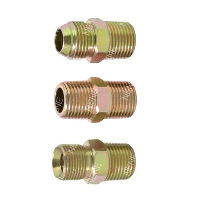 Flachmund-Überwurfverschraubung 1/8" bis 3/8" Reduzierstück Rohrverbindungsstück mit unterschiedlichen Größen an beiden Enden