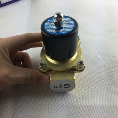 Elektromagnetisches Ventil Wasserventil UW-15 Kupferkörper normal geschlossenes Luftventil Zweiseitig