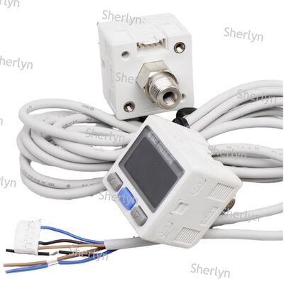 Doppelausgang PNP schwenkbares Display Druckschalter für Verpackungsmaschinenmanipulator SMC ISE30A-01-B-L