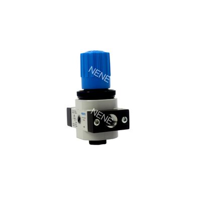 Festo LR-1/4-D-MINI-MPA 8002275 Druckminderer aus Zinklegierung mit MPA-Manometer G1/4 0,5-12 bar 1500L/min Direkt gesteuertes Membranventil mit arretierbarem Drehknopf