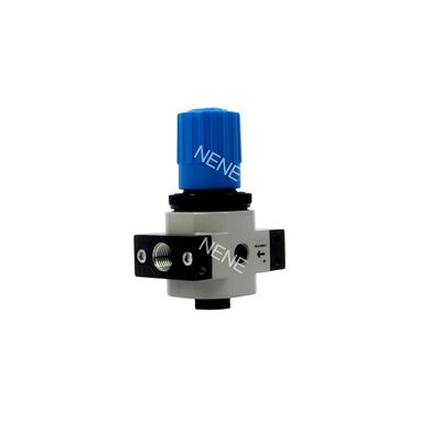 Festo LR-1/4-D-MINI-MPA 8002275 Druckminderer aus Zinklegierung mit MPA-Manometer G1/4 0,5-12 bar 1500L/min Direkt gesteuertes Membranventil mit arretierbarem Drehknopf