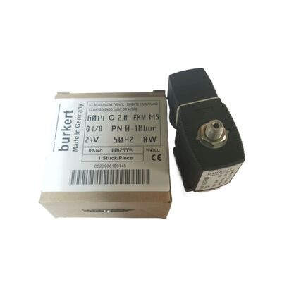 Industrielles direkt gesteuertes Ventil 00126091, Burkert Modell 6013, Schließer-Ausführung, 3,0 mm Bohrung, G1/8 Anschluss, 24VDC, 0-6bar mit FKM-Membran