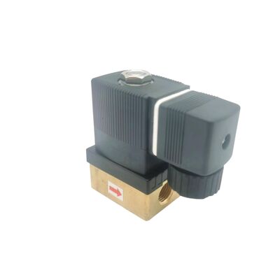 Burkert 00125301 Industriegesteuertes Magnetventil, G1/4 Zoll Anschluss, 3,0 Durchflussöffnung, Messinggehäuse mit FKM-Dichtung, 24V DC Leistung 8W, Niederdruckanwendung 0~6bar