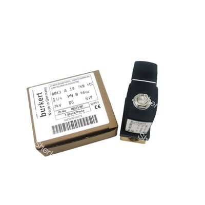 6013-Serie Fluid-Solenoid-Ventil 00125302,normal geschlossen 2/2 Weg,G1/4-Schnuranschluss,FKM-Dichtung & Messingkörper,24VAC-Leistung,Max 10bar