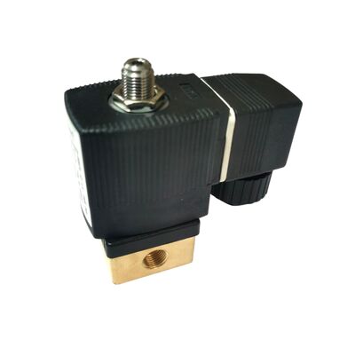 2/2 NC Direktwirkendes Magnetventil 00125304, G1/4 Zoll Anschluss, 3,0 Durchflussöffnung, Messingventil mit FKM-Dichtung, 220V AC Industriestromversorgung, Arbeitsdruck 10bar