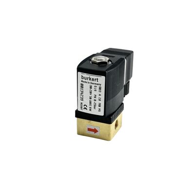 6013 Serie BURKERT Magnetventil 00134249, Hochdruck 16bar, G1/8 Anschluss, 2,5mm Bohrung, Korrosionsbeständige FKM-Dichtung, 24VDC 8W