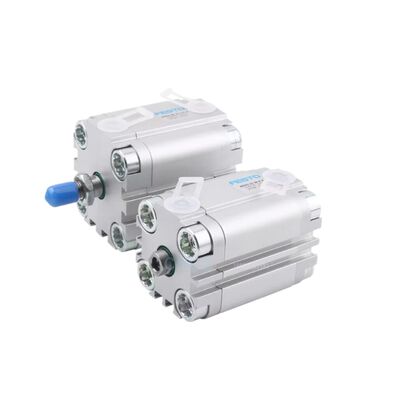 Langschlag 40mm Festo ADVU-12-40-P-A 156506 Luftzylinder 12mm Durchbohrung Innendreh M5 Port Doppelwirkung mit Magnetring