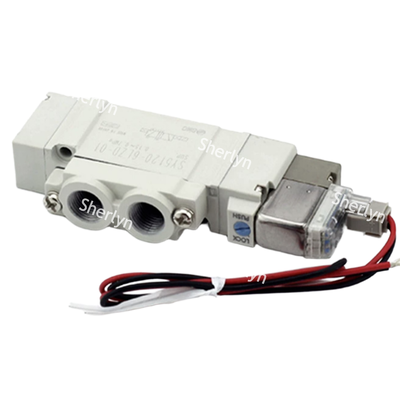 Φ4 Einpumpen, 12V Gleichspulen mit Pilotlicht, SMC SY3120-6LZD-C4 Solenoidventil, geeignet für Hochzyklusverpackungsmaschinen und Robotergreifsysteme.
