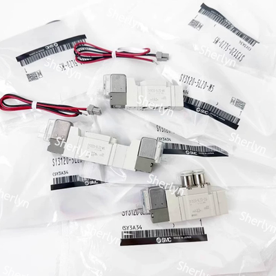 Kompaktes Pilotmagnetventil mit M5-Anschluss, DC12V, SMC SY3120-6LZD-M5, geringer Stromverbrauch für SMT-Dosierung