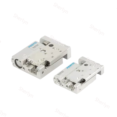 Kompakte dünne Konstruktion FESTO SLF-6-30-P-A Doppelwirkende Gleitluftzylinder 6 mm Bohrraum 20 mm Schlag kompatible magnetische Nähe-Sensoren