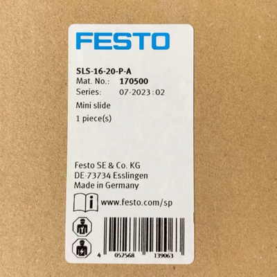 Kompakter SLS-6-25-P-A 170489 FESTO doppeltwirkender Gleitzylinder mit Kugelkäfigführung, geeignet für medizinische Reinraumgeräte