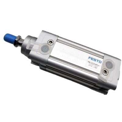 Extra-Langschlag-FESTO DNC32-200-PPV-A 163312 Doppelwirkender pneumatischer Zylinder 32 mm Bohrraum mit doppeltem unabhängig regulierbarem PPV-Luftkissen