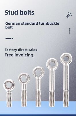 M16*60 80 90 M16*120 M16*160 Passivationsveredelung DIN444 Augenbolzen Standarddrahtweite Ideal für Rigging- und Hebanwendungen in industriellen Umgebungen