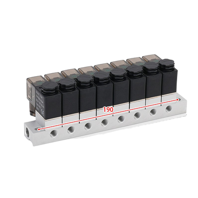1-Eingangs-8-Ausgang 2V025-06-8F Solenoidventil-Gang und 2V025-06-10F 1-Eingangs-10-Ausgang FKM-Dichtungsring Mehrpositionsluftzufuhrventil