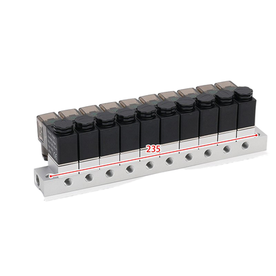 1-Eingangs-8-Ausgang 2V025-06-8F Solenoidventil-Gang und 2V025-06-10F 1-Eingangs-10-Ausgang FKM-Dichtungsring Mehrpositionsluftzufuhrventil