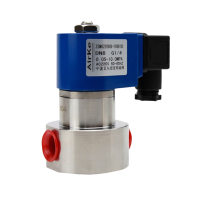 H4S005B02-DC-24 PEEK-Dichtungsmaterial 1/4'Portgröße 24VDC 2-Wege NC Öffnungsgröße 0,5 mm Hochdruck-Solenoidventil SS316
