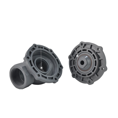 1-1/4' Port Größe FF1C32B32 32mm Öffnungsgröße CPVC Körper Pneumatisches Solenoidventil 2-Wege NC Alkali-kompatibles Ventil