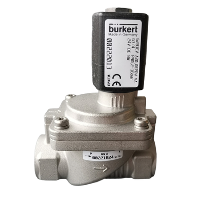 G3/4 Innengewinde Burkert 6281 Fluid-Schaltventil Einheit 2/2 NC 20,0 Öffnung Anti-Aging EPDM-Dichtungseinheit Edelstahlkonstruktion 8W Spule DC/AC-Leistungseingang 00222013 00222014 00222015