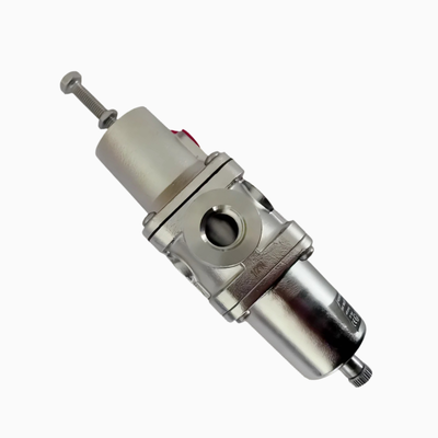 NORGREN B38P‑244‑B1MA B38P‑344‑B1MA Edelstahl Filter‑Regler PTF Gewinde Manuelle Entwässerung 5μm‑25μm Element NACE-konform für korrosive Marine‑Offshore Druckluftaufbereitungssystem