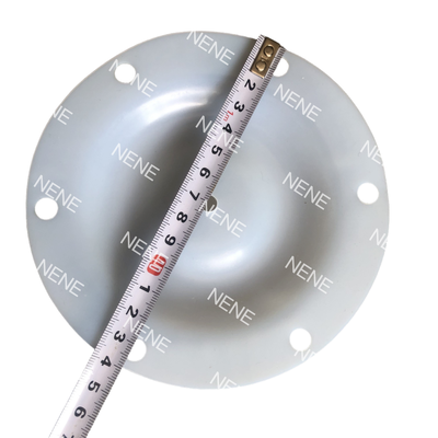 QBY80 QBY100 Membran 450MM Außendurchmesser 8 Löcher Weißer Großflussmembran für korrosive Flüssigkeitspumpe