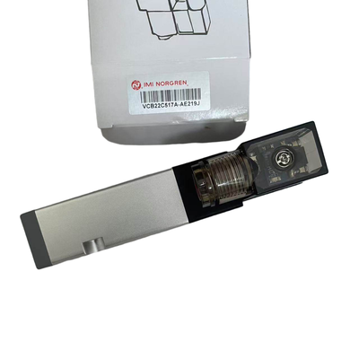 NAMUR Montiertes Elektromagnetikventil IMI NORGREN VCB22C517A-AE219J G1/4 AC220V 5/2 Einzelschaltventil zur Pneumatischen Richtregelung für Aktoren