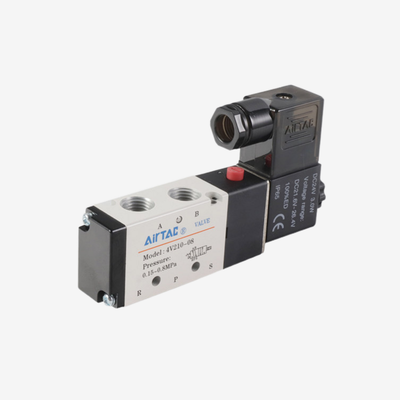 Airtac AC220V DC24V Magnetkopel Getrennte Ersatzkopel für 4V-Serie Pneumatisches Magnetkopfventil Klasse F Isolierung Din-Anschluss Breitspannung Toleranz