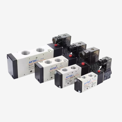 Airtac 4V210-06 Pneumatic Control Solenoid Valve Max 5 Cycles Per Second Switching Speed 220G Light Weight For Filtered Compressed Air Circuit
