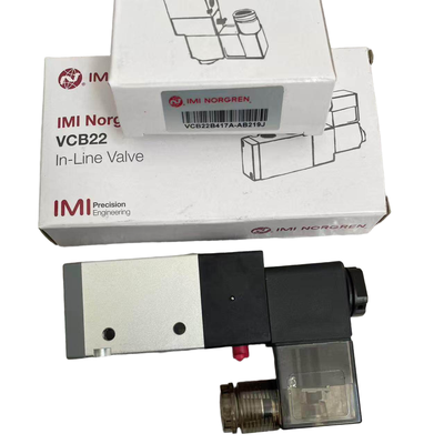Federbelastetes Magnetventil NORGREN VCB22B417A-AB219J G1/4 AC220V 3/2 NC Pneumatisches Wegeventil für Blasformmaschine