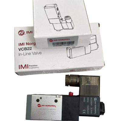 Federbelastetes Magnetventil NORGREN VCB22B417A-AB219J G1/4 AC220V 3/2 NC Pneumatisches Wegeventil für Blasformmaschine