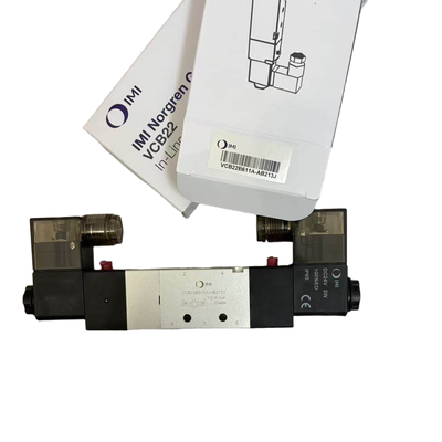 5/3 geschlossenes Zentrum-Solenoidventil NORGREN VCB22B611A-AB213J G1/4 24VDC Doppel-Solenoid-Positionsventil für die schwimmende Klemmung 5 Port 3 Position