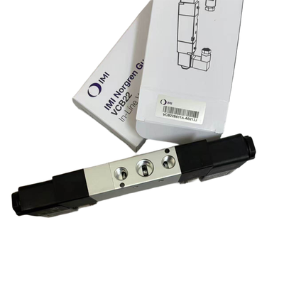 5/3 geschlossenes Zentrum-Solenoidventil NORGREN VCB22B611A-AB213J G1/4 24VDC Doppel-Solenoid-Positionsventil für die schwimmende Klemmung 5 Port 3 Position