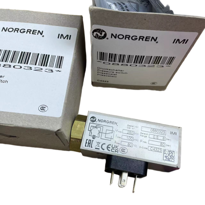 G1/4 Gewinde 0,5-8bar Druckschalter NORGREN 0880323 Drucküberwacher für Werkzeugmaschinen-Flüssigkeitsleitung