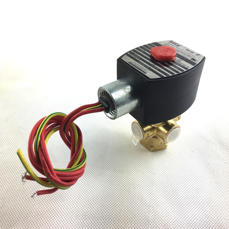 ASCO SCB320B174.230/50 NPT1/4 3/2 Universelle Messingkörper NBR Serie 320 Direktbetriebene Inline-Solenoidventile