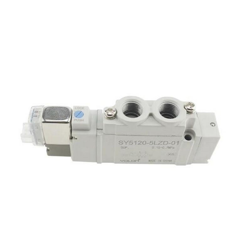 SMC-Solenoidventil SY5320-5LZD-C6 DC12V Einberührungsanlage Portgröße ø6 3 Position geschlossene Mitte