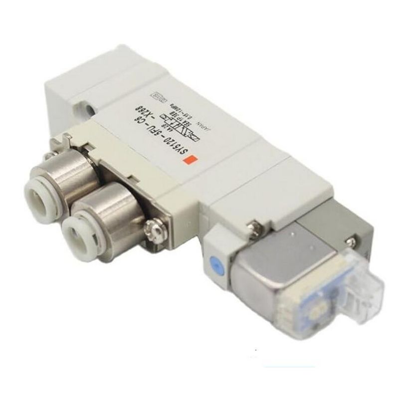 SMC-Solenoidventil SY5220-6LZD-C8 2 Positionen doppelter Einberührungsanschluss Größe ø8 DC12V