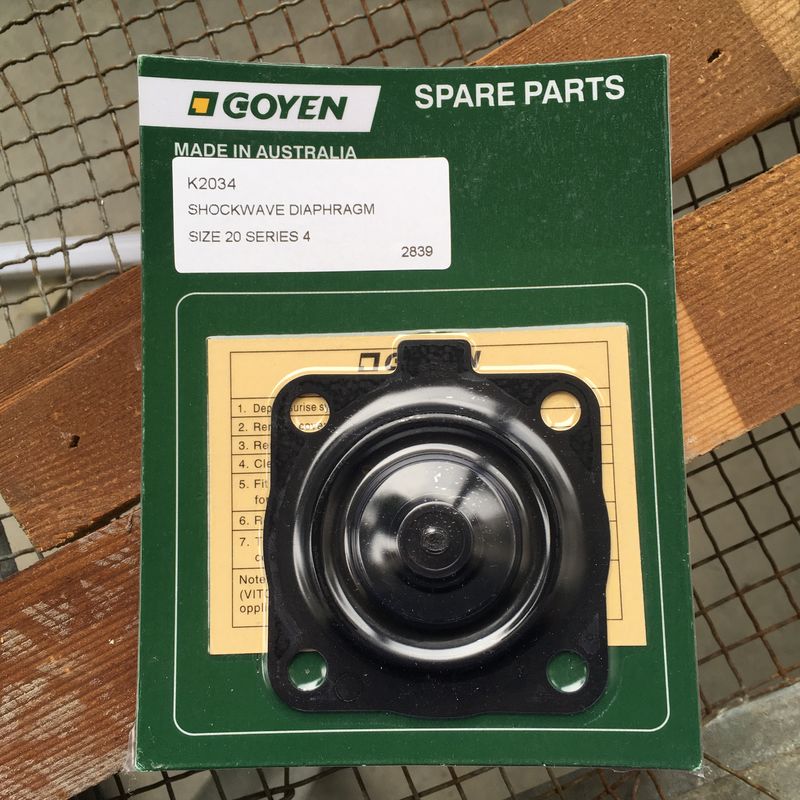Goyen RCAC20-Wartungskits Typ K2034 Serie T4, ST4, DD4, FS4 Nitril-Material die beste Wahl