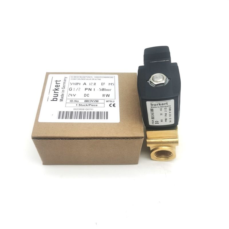 Burkert 00132865 AC24V Magnetventil mit direkter Wirkung G1/8 6014 C Normal geschlossen 0~25bar 3/2 Weg Messingkörper