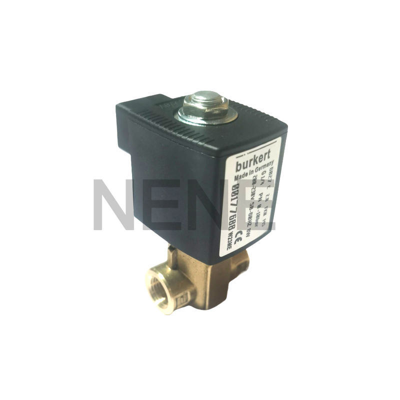 Burkert-Solenoid 6013 Typ Direktwirkung 00134243 2/2 Normal geschlossen G1/8 Zoll 2,5 Durchflussloch FKM Dichtung 220VAC 8W 0~16bar