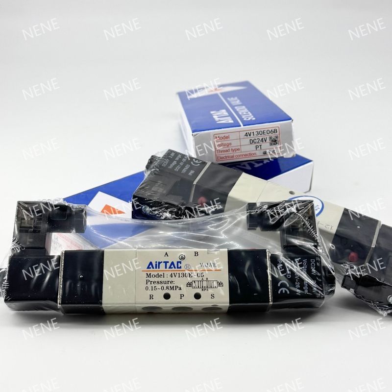 AIRTAC 4V230C-06 Aluminiumlegiert Körpermaterial Elektromagnetisches Ventil 24VDC 220V für Hochdruckanwendungen