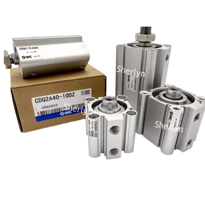 SMC CQ2A12-10D CQ2 Standardzylinder, 12 mm Zylinderbohrung, 10 mm L-Schlag, doppelwirkende Zylinderwirkung, Anbau an beiden Enden