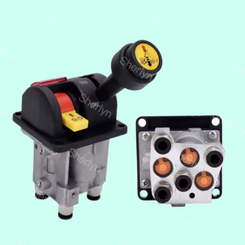 BKQF34-B 14750650H 4-Loch-Dump-Truck-Gummi-Griffventil M6 gesperrt Hydraulik-Dump-Truck-Steuerventil