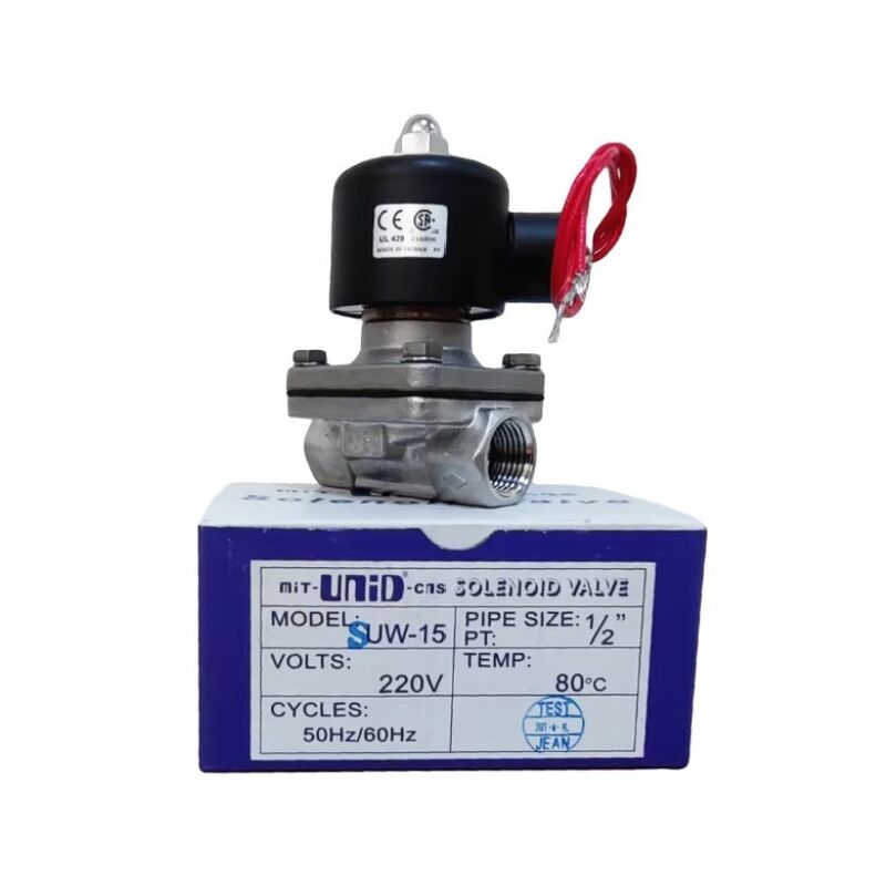 UNID Magnetventil SUW-15 Edelstahl 316 Dampfmagnetventil Dampfventil Wasser Ventil