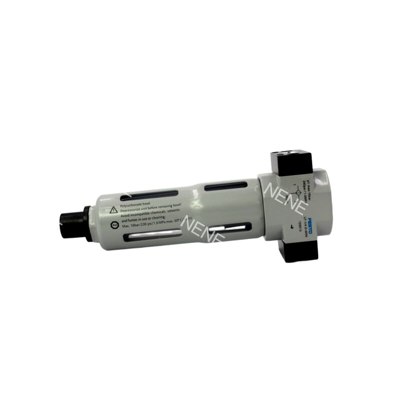 159612 Festo LF-1/8-D-MINI Druckluftfilter Zinklegierung Gehäuse Metallschüssel Schutz Sinterfilter G1/8 Port 0,5-12 bar 40 μm Manuelle Ableitung
