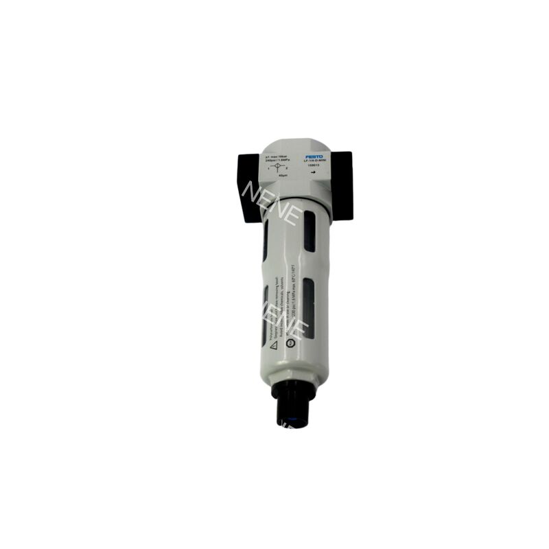 Pneumatischer Luftleitungsfilter Festo LF-1/8-D-MINI-A 159616 0,5-12 bar G1/8 Zinklegierung 40 Mikrometer Vollautomatischer Ablass für FRL-Einheit Mini-Größe