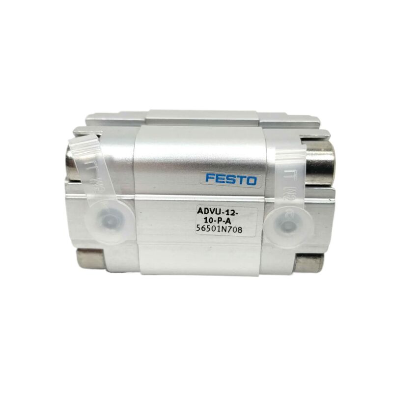 Halbleiterfertigung Festo ADVU-16-25-P-A 156511 25 mm Hub Innengewinde Kompakter Luftzylinder 16 mm Bohrung Doppeltwirkender M5-Anschluss Magnetring ISO 6432