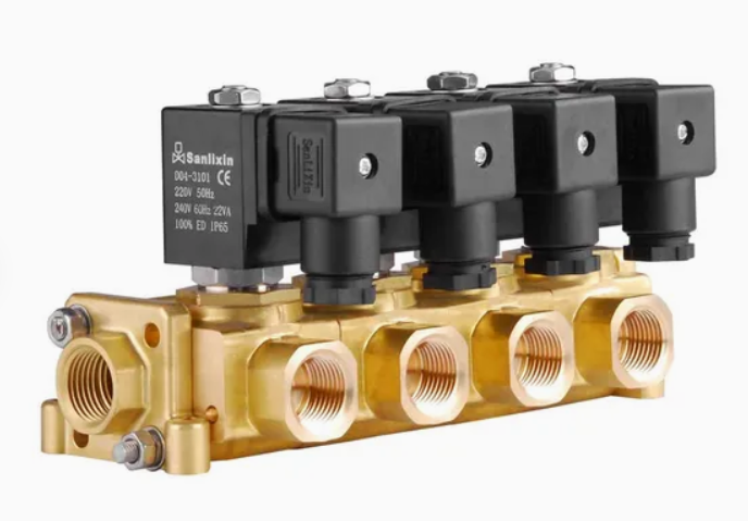 DC24V Pneumatisches Magnetventil Messingkörper FKM Stecker perfekt für industrielle Anwendungen der Pneumatischen Automatisierung 137830