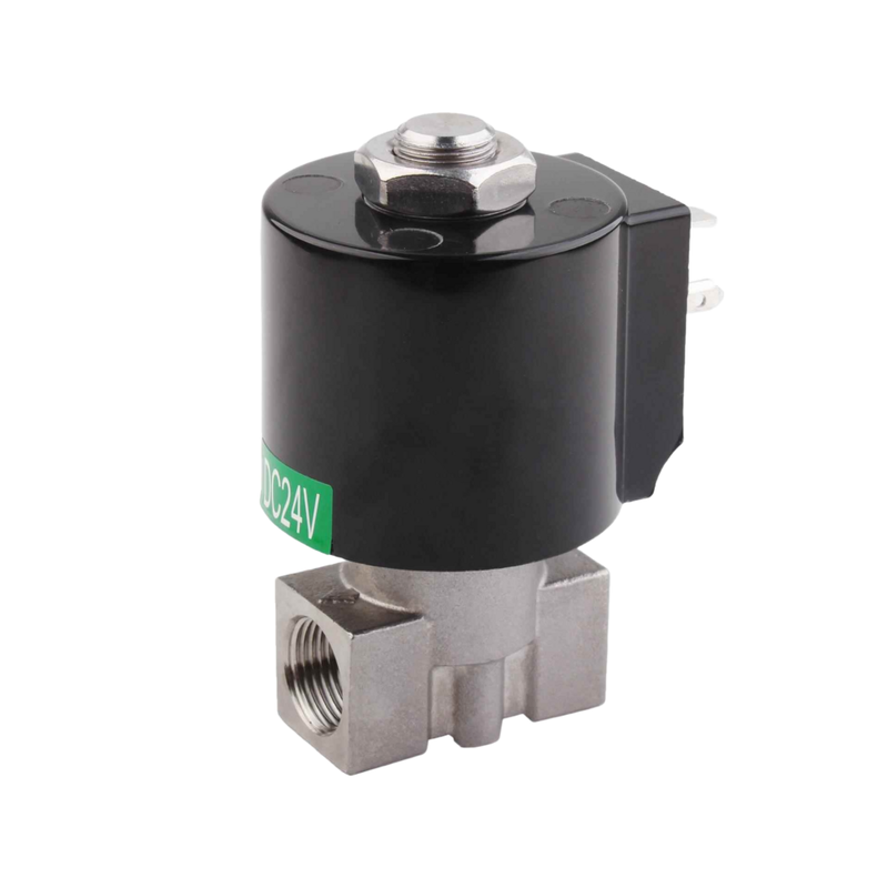 8.7AAS030B 3mm Öffnung Größe Solenoidventil 2-Wege NC Port Größe 3/8 1/4 3/8 Edelstahl 304 Körpermaterial
