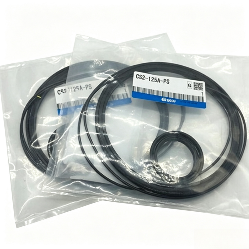 SMC CS1‐140A‐PS / CS2‐140A‐PS Überholungssiegel-Kit Kompatibel mit CS1 CS2 Große Bohrungen Zylinder Verschleißsicherheit O-Ringe für die Fabrik-Automatisierung Ausrüstung Service
